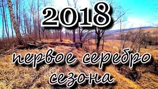 Пока трава не встала.Первое серебро сезона.Коп 2018,апрель.XP Deus