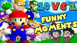 [HIGHLIGHTS] 10 Youtubers VS 1 Speedrunner SM64 ft SimpleFlips, Muselk, Nathaniel Bandy and more!