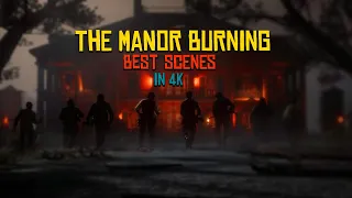 The Burning Of Braithwaite Manor - Best Scenes in 4K (Red Dead Redemption 2)
