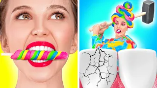 IF FOOD AND MAKEUP WERE PEOPLE || Awesome Objects Situations And Crazy Moments By 123 GO! GOLD