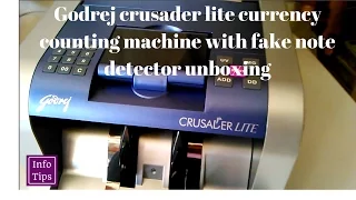 Godrej crusader lite currency counting machine with fake note detector unboxing | by Info Tips