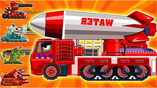 Soviet Executioner mode activated - the Fire Truck got a mega power | Cartoons about tanks