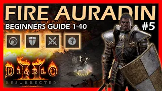 Beginners Guide to the Fire Aura Paladin Levels 1-40 | Normal Mode | Diablo 2 Resurrection