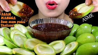 ASMR (RECIPE) (ASAM MANGGA Saus asam pedasThailand) Young sour Manggo with Spicy Thai sauce.