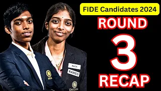 Fide Candidates Chess Tournament - ROUND 3 RECAP (Open & Women's)