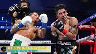 5 EXPLOSIVE Gervonta "Tank" Davis Knockouts (In Super Slow Motion)