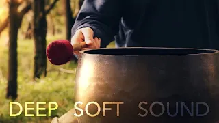 Huge, Deep Singing Bowl Played Softly - No Music - Sounds for Meditation & Sleep