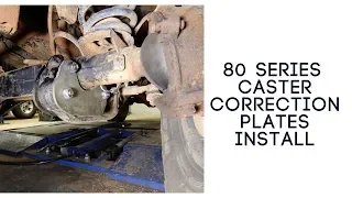 80 Series Land Cruiser Caster Correction Plates