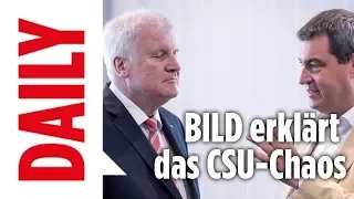 Was ist los bei Seehofer und Söder  - BILD erklärt das CSU-Chaos / BILD Daily 23.11.17
