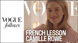 The sexiest French lesson with Camille Rowe for Victoria's Secret | VOGUE PARIS