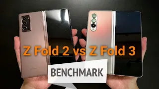 Galaxy Z Fold 3 vs Fold 2 Benchmark Performance Comparison Test | Antutu Geekbench 3DMark