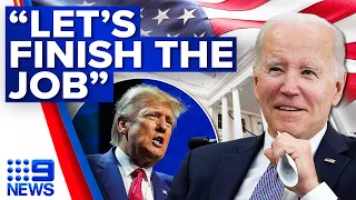 Biden launches 2024 election campaign in seek of second term as president | 9 News Australia