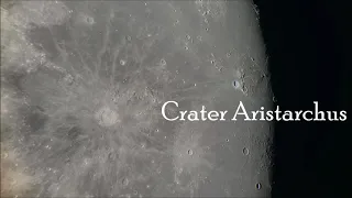 Telescope view of Crater Aristarchus and Vallis Schroteri with Iphone XS Max