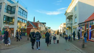 RELAXING AUTUMN CITY WALK ON REYKJAVIK DOWNTOWN STREETS - ICELAND 4K/60fps-October 30, 2021