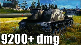 ИСУ-152 максимальный урон 9200+ dmg 🌟 World of Tanks пт сау 8 уровень лучший бой