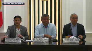 DOJ holds press conference after ICC's announcement of resuming investigation on drug war killings