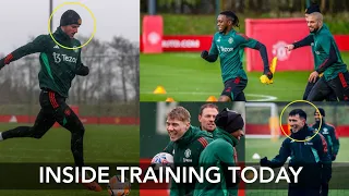 INSIDE TRAINING TODAY | ✅️ Mason Mount, Wan-Bissaka & Hojlund Join Man United Training Today