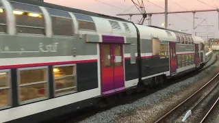 Arrivée d’une Z 8800 Carmillon et d’une Z 20900 idfm à la Gare d’Ermont Eaubonne