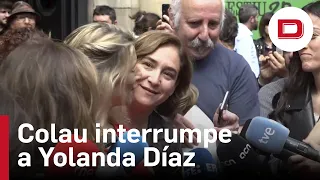 Ada Colau interrumpe a Yolanda Díaz para que no responda sobre su relación con Irene Montero