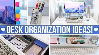 DESK & OFFICE ORGANIZATION IDEAS!