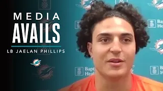 Jaelan Phillips Talks 2021 Rookie Minicamp | Miami Dolphins Media Avails