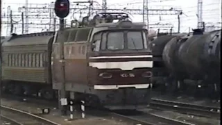 Ртищево 1 - Балашов из кабины электровоза ЧС4 - 217, 25.10.1996