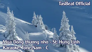 Karaoke Mùa Đông Thương Nhớ - Tone Nam | TAS BEAT