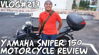 Vlog#217 Yahama Sniper 150 (Y15ZR V1 Ysuku) Motorcycle Review Singapore