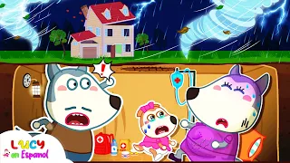 ¡Oh, no! ¡Viene un Gran Tornado! - Lucy cuida a mamá embarazada 🌈 @LucyEnEspanol