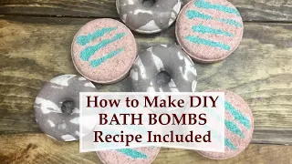 DIY Homemade Bath Bombs W/ Frosting Drizzle Icing - Recipe Included | Ellen Ruth Soap
