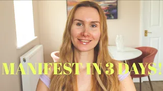 Manifest in just 3 days | Testing Sammy Ingram's Advice