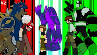 Ben 10.000 vs ben 10 Reebot vs albedo ultimate  battle royale 2/3