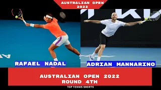 Rafael Nadal vs. Adrian Mannarino Highlights!. Australian Open 2022 Round 4th