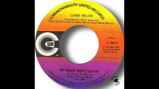 Lenny Welch   My Heart Won't Let Me