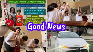 🧿 2024 GOOD NEWS BIG ACHIEVEMENTS 🌎 NRI Family LIFESTYLE Vlogs