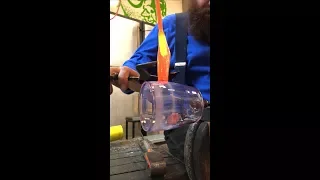 Glass artists Asp and Hand make a Bubba drinking glass