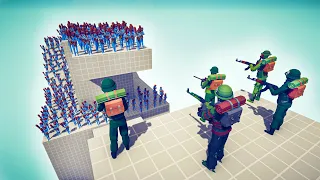 ZOMBIE ARMY SOLDIER vs 100x UNITS - Totally Accurate Battle Simulator TABS