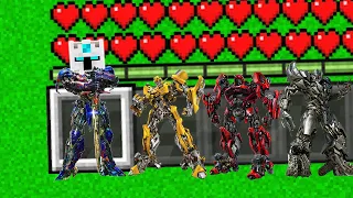 9 TRANSFORMERS ROBOT PALING OVER POWER, 1 HIT ENDER DRAGON RATA DI MINECRAFT!!!