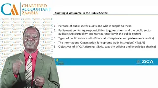 CA3.7   Public Sector Audits and Assurance (Part 1)