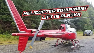 Helicopter Equipment Lift in Alaska