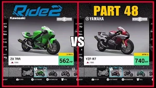 RIDE 2 PS4 PRO gameplay Part 48 | RISING SUN DLC | Kawasaki ZX 7RR VS Yamaha YZF-R7 | #RIDE2