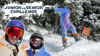 Challenge na snowboardowe triki | rodzinna walka