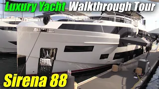 2022 Sirena 88 Luxury Motor Yacht - Walkaround Tour - 2021 Fort Lauderdale Boat Show