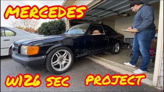 1985 mercedes sec w126 restoration project (part#5)