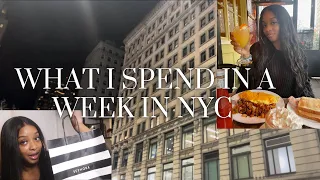 What I spend in a week living in NYC (23 year old)