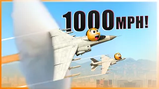 What if GTA V Fighter Jets can go up to 1000mph?