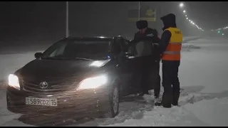 Почти 120 человек спасены в Акмолинской области из снежных заносов