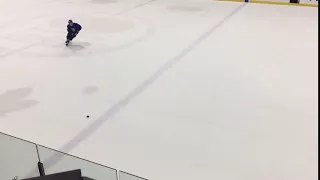 William Nylander last Leaf on the ice at practice working on this - December 18, 2017