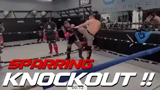 Sean Strickland Knocks Out Sparring Partner "OH S***"