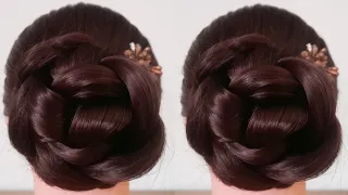 Latest Lock Pin Hairstyles For Wedding||Cute Braided Bun Hairstyles||Latest Juda Hairstyle